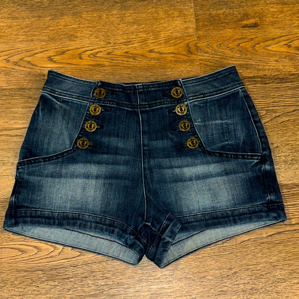 Express • High Waisted Denim Shorts